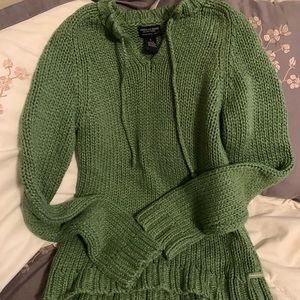 American eagle green knit sweater